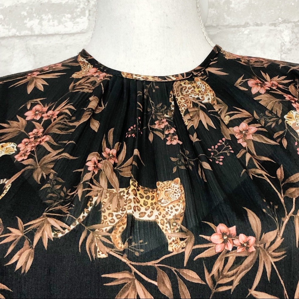 GENERATION LOVE NWOT Blaine Leopard Maxi Dress XS - Picture 7 of 16